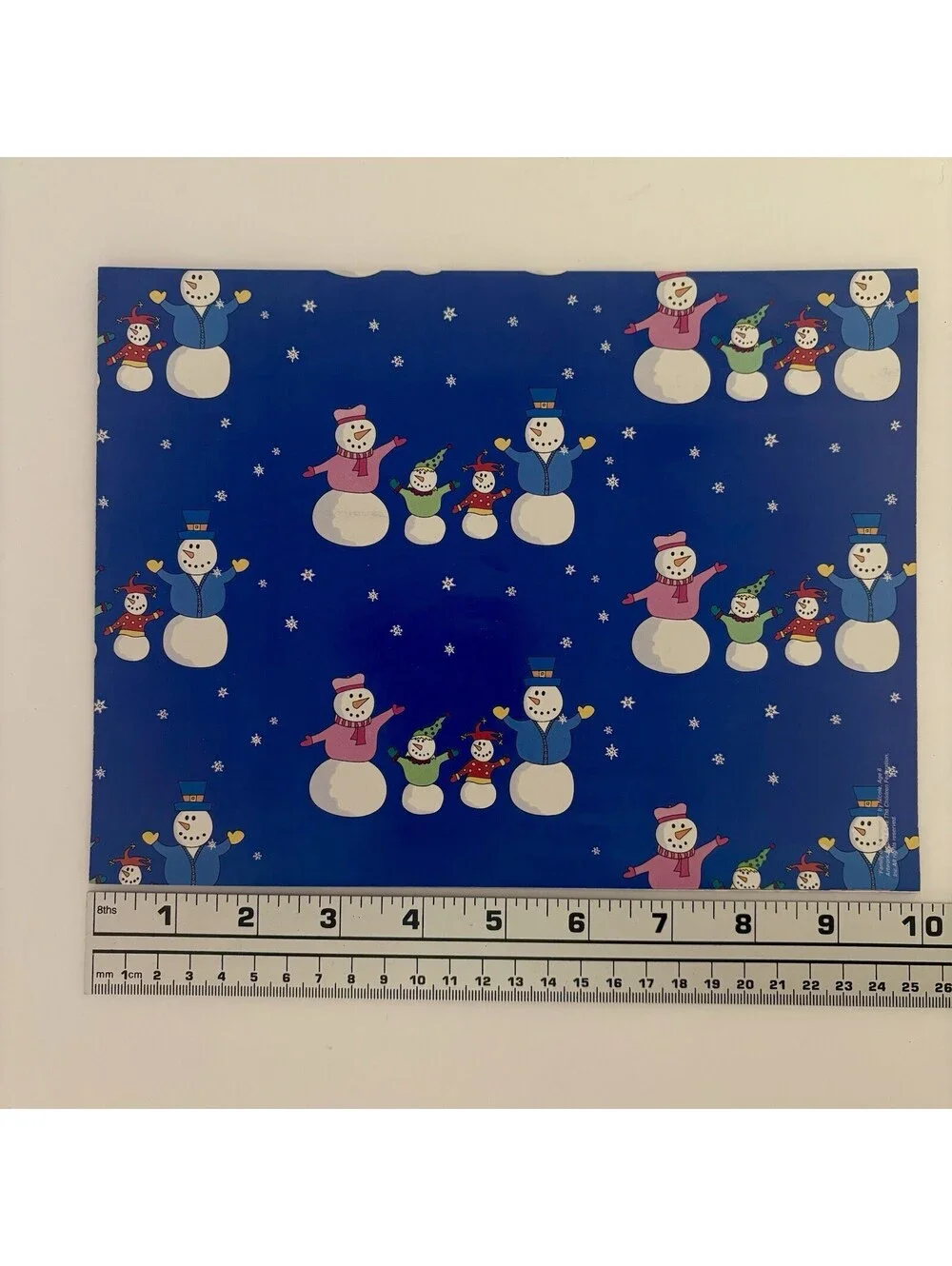 Vintage Christmas Flat Gift Wrap, Holiday Save the Children 1994 2002  3 Pack